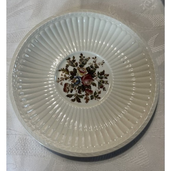 Vintage Wedgwood Edme Conway Cream Soup Bowl Footed  & Saucer VG Condition - Picture 3 of 4